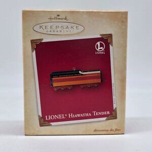 Lionel Hiawatha Tender Train Ornament Hallmark Keepsake 2014 Red & Black